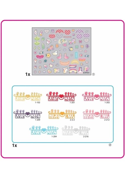 Bfs 35059 Aquabeads Kalpler ve Kurdeleler - Yedek Tırnak Paketi +4 Yaş modelleri