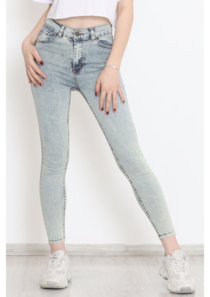 Kadın Cep Detay Kar Yıkamalı Kot Pantolon fiyatları