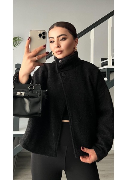 Siyah Buklet Yarım Balıkçı Mont fırsatları