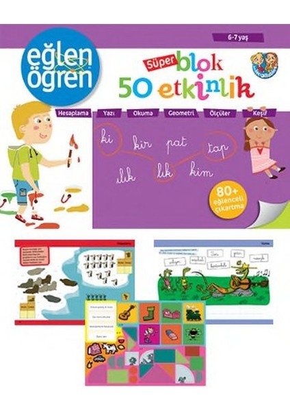 Eğlen Öğren Süper Blok 50 Etkinlik (6-7 Yaş)