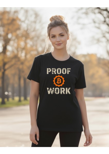 Proof B Work - Bitcoin - Trader, Borsaci Kadınsiyah T-SHIRT1003 fiyatları