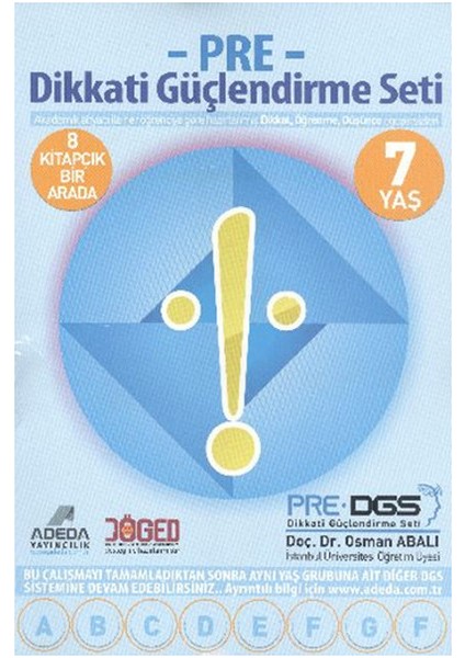 Pre Dikkati Güçlendirme Seti – 1.sınıf – 7 Yaş