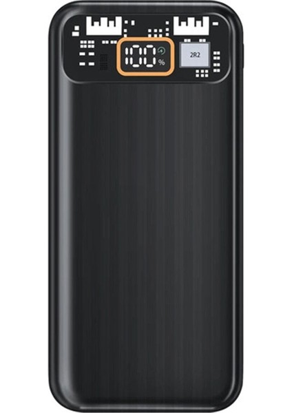 10.000 Mah Taşınabilir Hızlı Şarj Power Bank USB 22.5W 3.nesil LCD Göstergeli 2 Çıkışlı