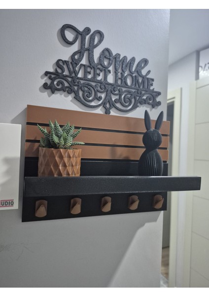 4'lü Dekoratif Anahtarlık Askısı Seti | Anahtarlık Askısı + Saksı + Biblo + Duvar Yazısı fiyatları