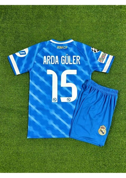 Real Madrid 2025/26 Yeni Sezon Arda Güler 15// Alternatif Çocuk Forması ( Blue)