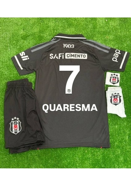 Bêşiktâş,/ 25-26 Yeni Sezon Ricardo Quaresma //7 Çocuk Futbol Forması 4'lü Set - Alternatif Yakalı