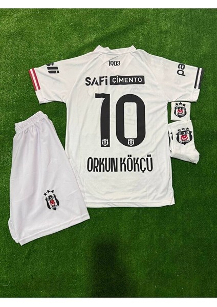 25-26 Yeni Sezon Bêşiktâş,/ Orkun //10 Çocuk Futbol Forması- Deplasman Beyaz