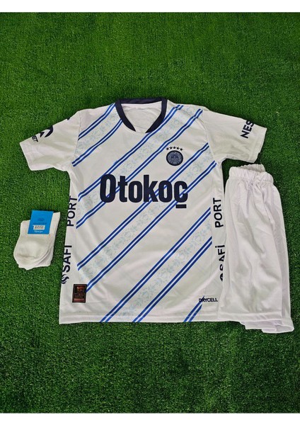 F̸e̸n̸r̸b̸a̸h̸ç̸e̸ 2024/25 Beş Yıldızlı Y.en Nesyri 19 Numara Deplasman Beyaz Çocuk Forması 4 Lü Set fiyatları