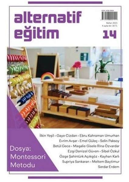 Alternatif Eğitim Dergisi 14.sayı Montessori Metodu