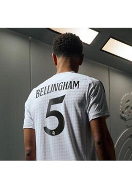Bellingham 5 Real Madrid' 2024-25 Sezon Iç Saha Forması (White)