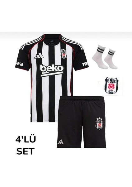 Bêşiktâş,/ 25-26 Yeni Sezon Rafa //27 Çocuk Futbol Forması 4'lü Set - Iç Saha Çubuklu fiyatları