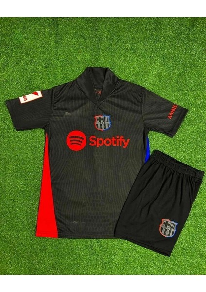 B̴a̴r̴c̴e̴l̴o̴n̴a̴ Sezonu 10 Lamine Yamal Yakalı Deplasman Çocuk Forması 4'lü Set (Black 10) fiyatları