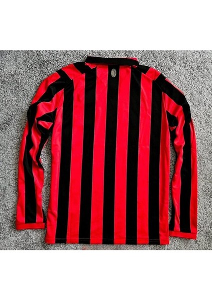 Milan Özel Tasarım Uzun Kol Yetişkin Forması Kırmızı Siyah modelleri