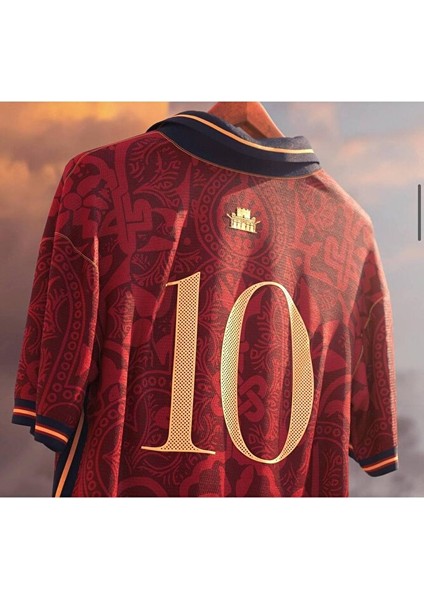 G,a,l,a,t,a,s,a,r,a,y Özel Konsep Yakalı Dukmeli Kırmızı Yetişkin Forması