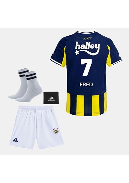 Fênerbâhçe 25-26 Sezon Çubuklu Fred 7 Çocuk Futbol Forması 4 Lü Set