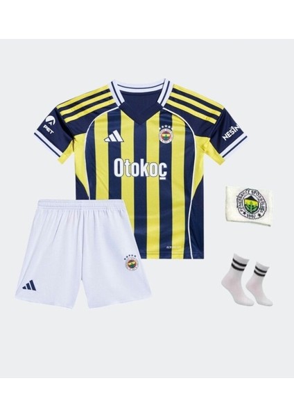 Fênerbâhçe 25-26 Sezon Çubuklu Fred 7 Çocuk Futbol Forması 4 Lü Set fiyatları
