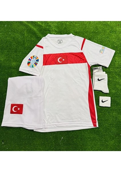 Türkiye 2026 Semih Kılıçsoy 24 Çocuk Forması Beyaz 4 Lü Set