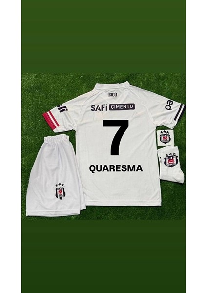 25-26 Yeni Sezon Bêşiktâş,/quaresma Çocuk Futbol Forması- Deplasman Beyaz