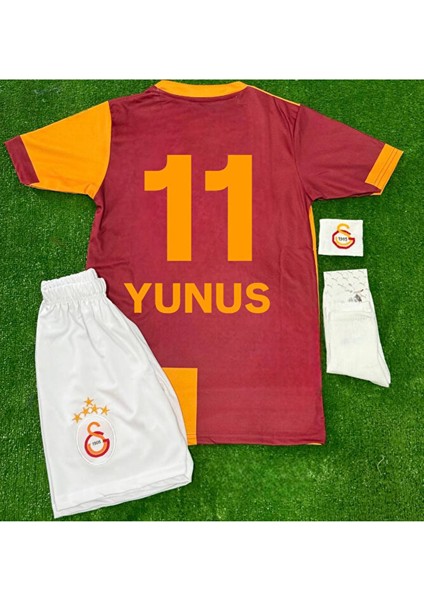 G/âla/tâsa/rây 5 Yıldızlı 2026 //yunus Akgün/ 11 Iç Saha Çocuk Forması 4 Lü Set