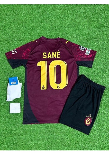 Gâl.àtâ.sar.ây 2026 Yeni Sezon Leroy Sane //10 Alternatif Bordo Çocuk Forması 4'lü Set modelleri