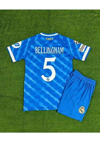 Real Madrid 2025/26 Yeni Sezon Jude Bellingham 5// Alternatif Çocuk Forması ( Blue)