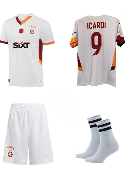 G̷a̷l̷a̷t̷s̷a̷r̷a̷y̷ 2025 Beş Yıldız Mâ.u.ro I'c'â'r'd'î/ Deplasman Beyaz Çocuk Forması 4lü Set fiyatları