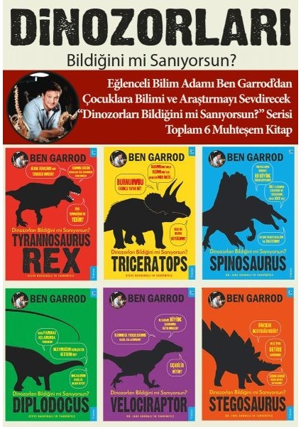 Dinozorları Bildiğini Mi Sanıyorsun? (6 Kitaplık Set)