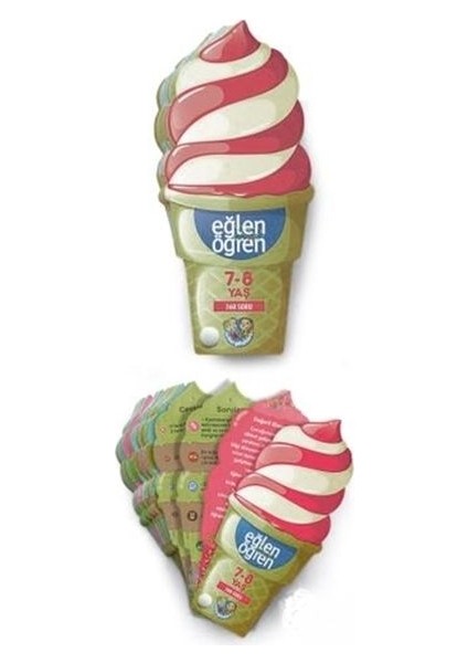 Eğlen Öğren Ice Cream - 360 Soru (7-8 Yaş)