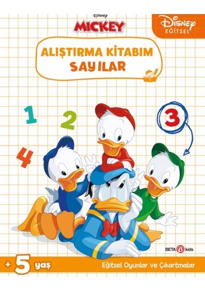 Disney Eğitsel Çıkartmalı Alıştırma Kitabım Sayılar