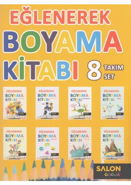 Eğlenerek Boyama (8 Takım Set)