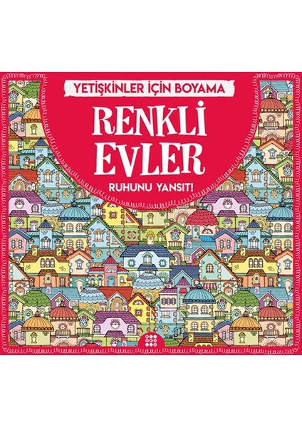 Renkli Evler - Yetişkinler Için Boyama