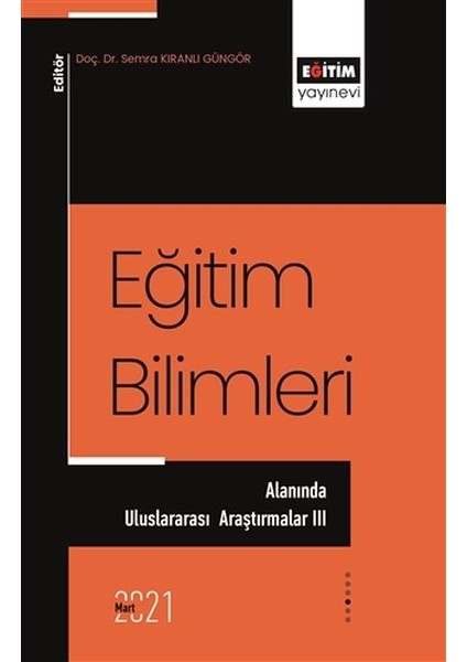 Eğitim Bilimleri Alanında Uluslararası Araştırmalar 3