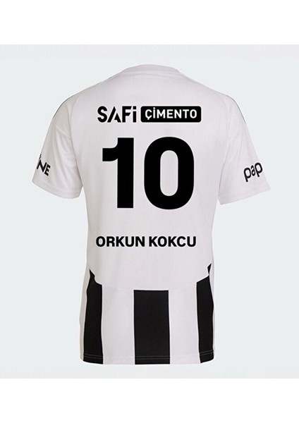 B*e*ş*i*k*t*a*ş 24/25 Orkun Kökçü 10 Iç Saha Beyaz Çubuklu Forması