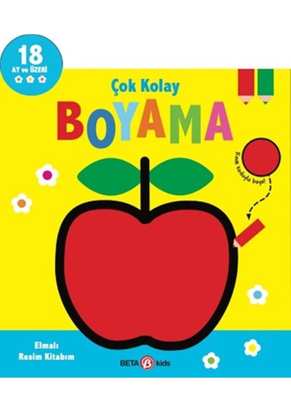 Çok Kolay Boyama Elmalı Resim Kitabım