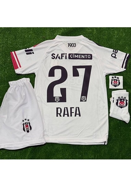 .b.e.ş.i.k.t.a.ş./ 2026 /#rafa Silva#/ 27 Deplasman Beyaz Çocuk Forması 4 Lü Set