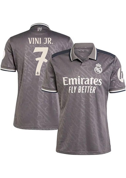 Yeni Sezon 2024/25 Realmadrid Vini Jr7 Alternatif Siyah Forma fiyatları
