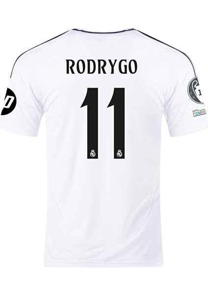 Real Madrid 2024/25 Sezonu #11 Rodrygo Iç Saha Forması Beyaz modelleri
