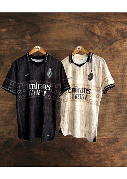 Milan Yeni Sezon Ikili Set Bej Siyah