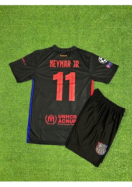 Barcelona Yeni Sezon Neymar Forması 4 Lü Set (Deplasman Black )