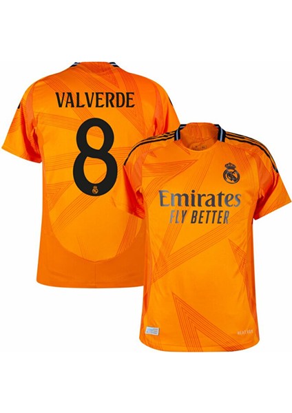 Real Madrid 2024/25 Valverde Turuncu Yetişkin Forması
