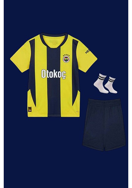F*e*n*e*r*b*a*h*ç*e 24/25 Dzeko 9 Içsaha Çocuk Forması Forma+Şort+Çorap+ Bileklik Dörtlüset fiyatları