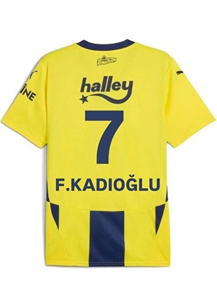 Fenerbãhçe 24/25 Sezonu Ferdi Kadıoğlu 7 Iç Saha Çubuklu Yetişkin Forması