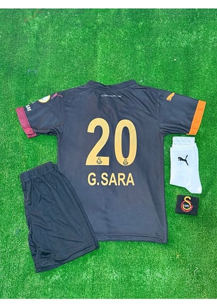 5 Yıldızlı Gâlatâsarây 2025 Yeni Sezon Davinson Sanchez Special Siyah Çocuk Forması 5 Yıldızlı