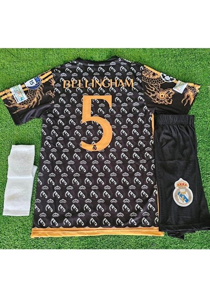 Real Madrid Bellingham Özel Konsept Çocuk Forması 3 Lü Set