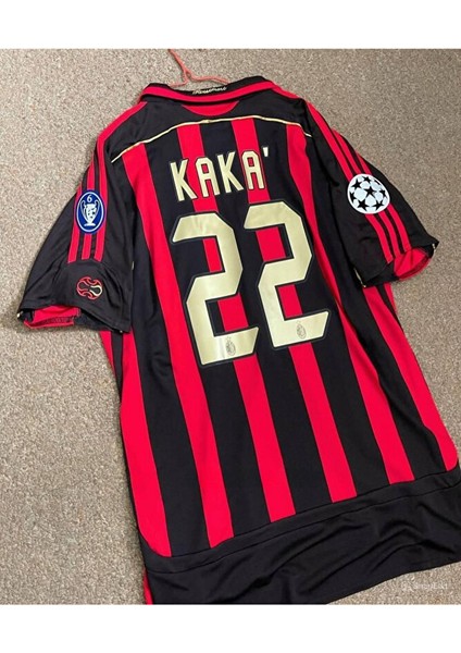 2006/07 Efsane M.i.l.a.n Iç Saha #22 Kaka Leite Baskılı Forması (Kırmızı/siyah) modelleri