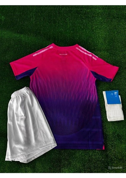 Almanya Milli Takımı Isimsiz Yeni Sezon Deplasman Pembe Çocuk Forması 4lü Set fiyatları