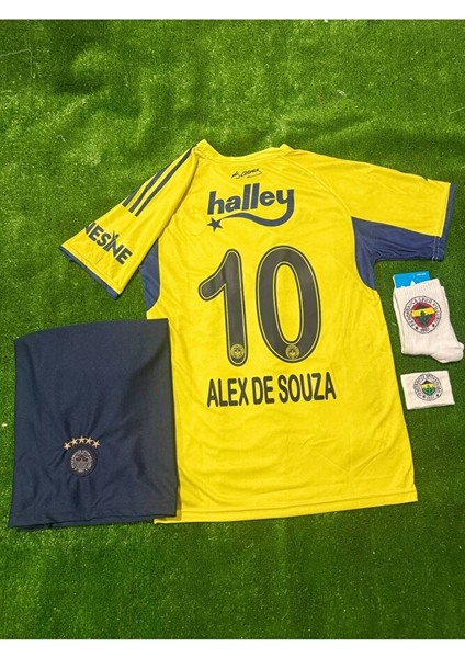 Fe.ner.bah'çe 2025/2026 Alex De Souza 10// Yeni Sezon Deplasman Sarı Çocuk Forması