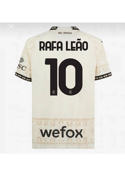 A.c Milan x Pleasures 2023/24 Yeni Sezon Rafa Leao Özel Tasarım Konsept Forması Beyaz Forma