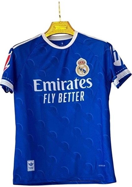 Real Madrid 2025/26 Yeni Sezon Kylian Mbappe Deplasman Forması (Mavi) fiyatları