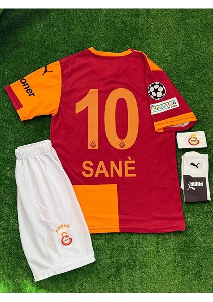 5 Yıldızlı 2026 G.l.t.s.r.y #10 Leroy Sane Iç Saha Parçalı Çocuk Forması Şampiyonlar Ligi (Patch)